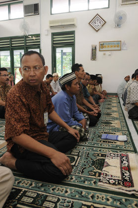 President Obama's cousin Haryo Sotendro praying at his local mosque in Jakarta, Indonesia - 12 Mar 2010