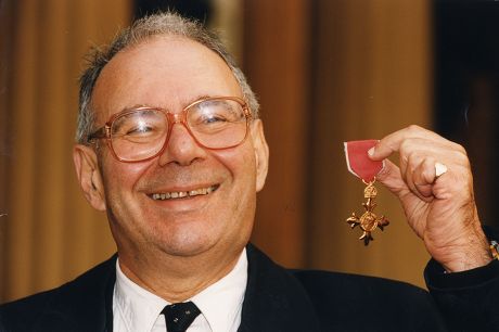 Rabbi Lionel Blue With His Obe Outside Buckingham Palace