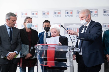 Press conference by Line Renaud on the end of life at the national meeting, Paris, France - 28 Sep 2021