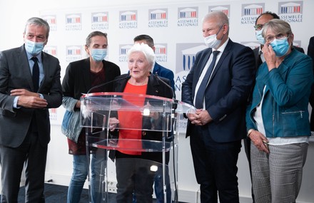 Press conference by Line Renaud on the end of life at the national meeting, Paris, France - 28 Sep 2021