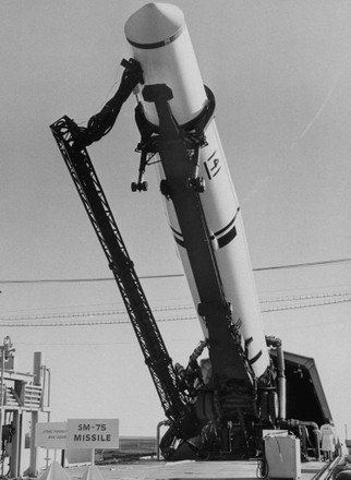 Thor Missile Being Lifted Into Firing Editorial Stock Photo - Stock ...