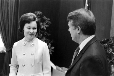 Jimmy Carter His Wife Talking Georgia Editorial Stock Photo - Stock