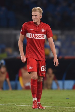 Ruslan Litvinov of Spartak Moscow shoots on goal during the UEFA