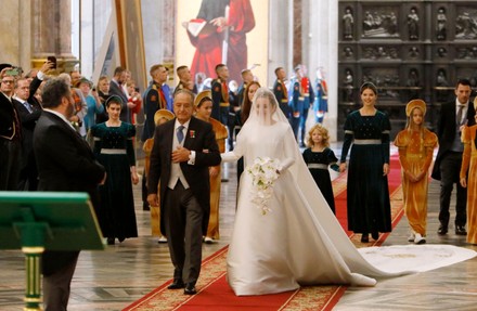 The imperial wedding of His Imperial Highness Grand Duke George Mikhailovich Romanov of Russia and Rebecca Virginia Bettarini, St. Isaac's Cathedral, St. Petersburg, Russia - 01 Oct 2021
