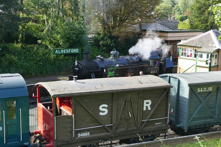 Autumn Steam Gala The Somerset & Dorset, The Watercress Line, New Alresford, Hampshire, UK - 01 Oct 2021