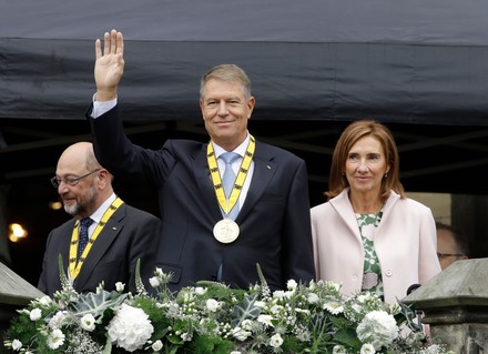 Charlemagne Prize 2021 for President of Romania Klaus Werner Iohannis, Aachen, Germany - 02 Oct 2021