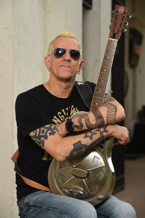 Gary Hoey poses for a portrait at The Funky Biscuit, Boca Raton, Florida, USA - 01 Oct 2021