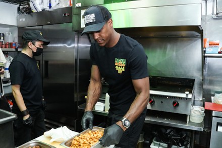 National Taco Day with Los Angeles Lakers Star Rajon Rondo at Tacos AF, Los Angeles, California, USA - 04 Oct 2021