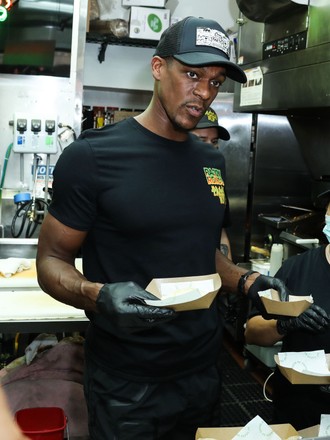 National Taco Day with Los Angeles Lakers Star Rajon Rondo at Tacos AF, Los Angeles, California, USA - 04 Oct 2021