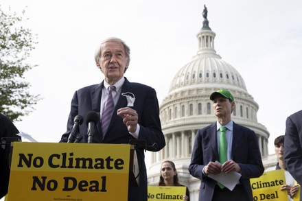Markey, Wyden and advocates demand climate action remains in the Biden agenda, Washington, Usa - 08 Oct 2021