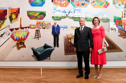 Belgian Royals attend David Hockney art exhibition, Brussels, Belgium - 07 Oct 2021