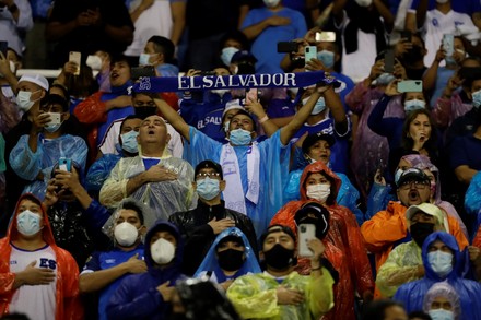 Fans El Salvador Cheer Their Team Editorial Stock Photo - Stock Image