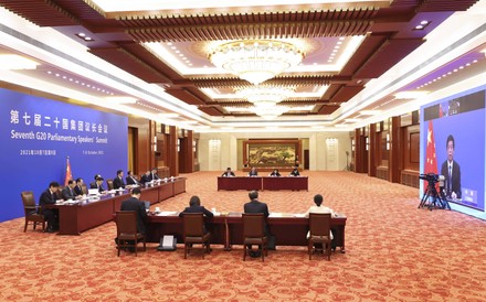 China Beijing Li Zhanshu G20 Conference - 07 Oct 2021