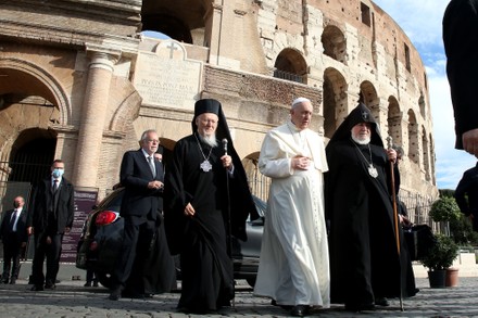 Pope leads a prayer for peace at the Colosseum, Rome, Italy - 07 Oct 2021