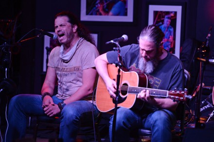 Jason Bieler and Jeff Scott Soto in concert at The Funky Biscuit, Boca Raton, Florida, USA - 08 Oct 2021