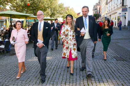Wedding of Prince Alexander zu Schaumburg-Lippe and Mahkameh Navabi, town church, Bueckeburg, Germany - 18 Sep 2021