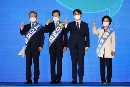 South Korean Democratic Party's final race to choose presidential election candidate, Seoul, Korea - 05 Oct 2021