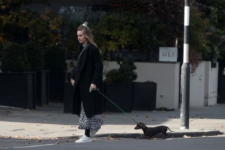 Exclusive - Cressida Bonas walks her dog in Notting Hill, London, UK - 12 Oct 2021