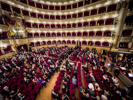 Inauguration of the season of San Carlo Theater in Naples, Italy - 12 Oct 2021