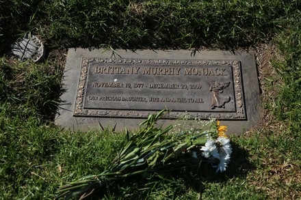 Graves of Brittany Murphy Monjack and Simon Monjack, Los Angeles, California, USA - 08 Oct 2021