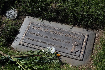 Graves of Brittany Murphy Monjack and Simon Monjack, Los Angeles, California, USA - 08 Oct 2021