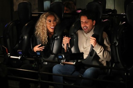Exclusive - 'The Only Way is Essex' TV show filming, Thorpe Park, UK - 12 Oct 2021