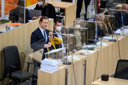 Budget speech during a session of the Austrian parliament, Vienna, Austria - 13 Oct 2021