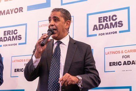 Eric Adams rally with Latino leaders and members of the Latino community, New York, United States - 13 Oct 2021
