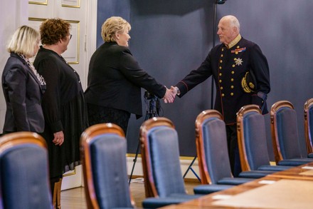 Change of government in Norway, Oslo - 14 Oct 2021