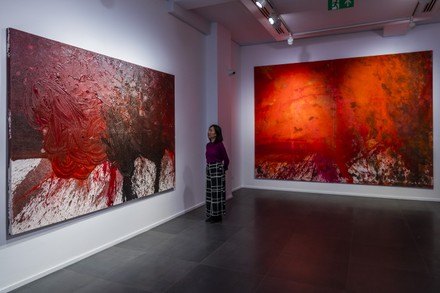 Solo exhibition by Hermann Nitsch at Opera Gallery., New Bond Street, London, UK - 13 Oct 2021
