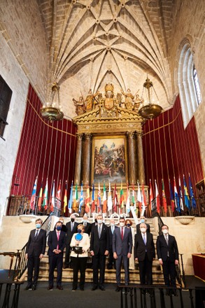 King Felipe VI attends Delivery of the 14th edition of the 'Carlos V European Prize', Caceres, Spain - 14 Oct 2021