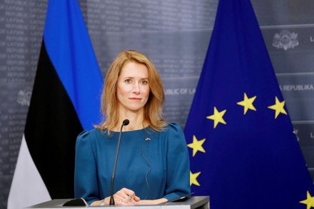 Estonian Prime Minister Kaja Kallas During Editorial Stock Photo ...