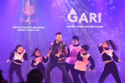 Bollywood Actor Salman Khan Launches India's First Social Crypto Token Chingari - Gari Coin, Mumbai, Maharashtra - 16 Oct 2021