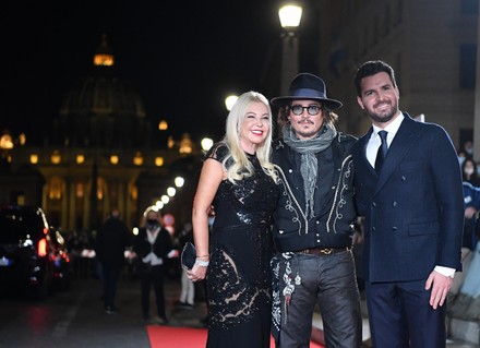 Johnny Depp gives masterclass in Rome, Italy - 17 Oct 2021