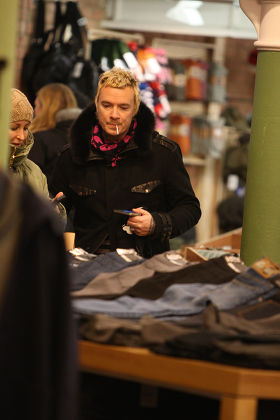 Natalie Appleton and Liam Howlett out and about shopping at Urban Outfitters, Covent Garden, London, Britain - 01 Dec 2010