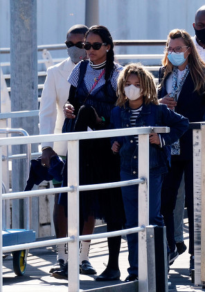 Exclusive - Pharrell Williams leaves Venice after the wedding of Alexandre Arnault and Géraldine Guyot, Italy - 17 Oct 2021