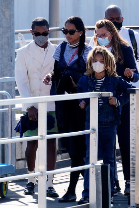 Exclusive - Pharrell Williams leaves Venice after the wedding of Alexandre Arnault and Géraldine Guyot, Italy - 17 Oct 2021