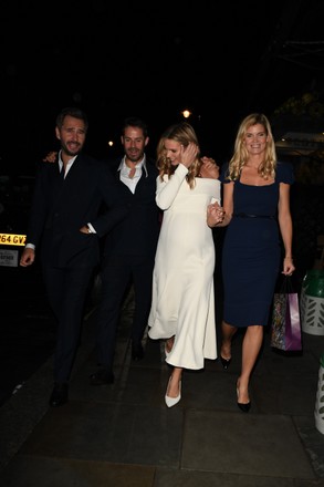Newly married Jamie Redknapp and Frida Andersson at a reception with family, Scott's Restaurant, Mayfair, London, UK - 18 Oct 2021