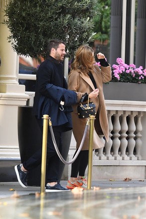 Exclusive - Jamie Redknapp and new wife Frida leaving the Connaught Hotel the morning after their wedding, London, UK - 19 Oct 2021