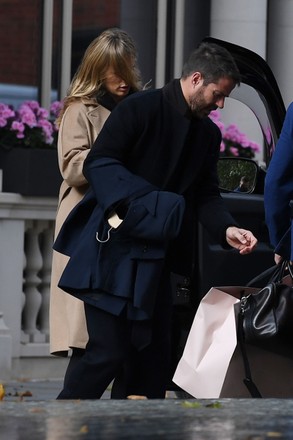 Exclusive - Jamie Redknapp and new wife Frida leaving the Connaught Hotel the morning after their wedding, London, UK - 19 Oct 2021