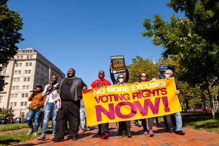 Voting rights activists arrested at the White House, White House, Washington, USA - 19 Oct 2021