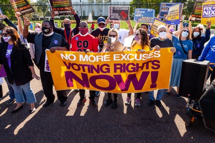 Voting Rights Activists Arrested At The White House, Washington, United States - 19 Oct 2021