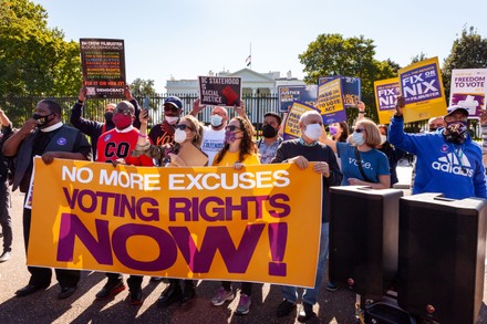 Voting Rights Activists Arrested At The White House, Washington, United States - 19 Oct 2021