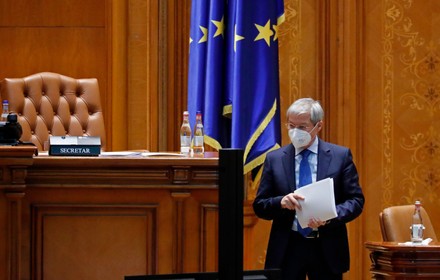 Romanian designated Prime Minister Dacian Ciolos fails to win parliament confidence, Bucharest, Romania - 20 Oct 2021