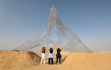 International art exhibition 'Forever is Now' near Giza Pyramids, Egypt - 19 Oct 2021