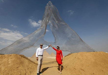 International art exhibition 'Forever is Now' near Giza Pyramids, Egypt - 21 Oct 2021