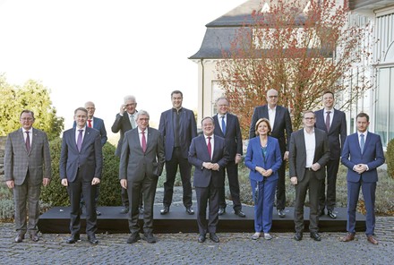 Annual meeting of heads of German federal states, Konigswinter, Germany - 22 Oct 2021