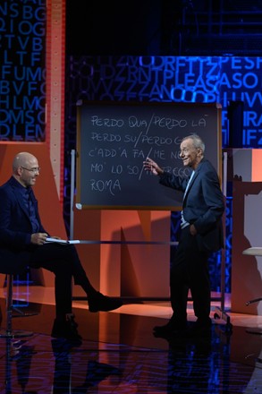 RAI3 TV broadcast 'The Words of the Week', Milan, Italy - 24 Oct 2021