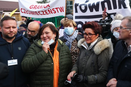 Polish Mothers Protest In Solidarity With Migrants At Belarus Border, Michalowo, Poland - 23 Oct 2021