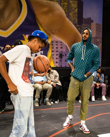 NBA Players attend Best of the West High School Tournament hosted by Jordan Brand, Los Angeles, USA - 23 Oct 2021